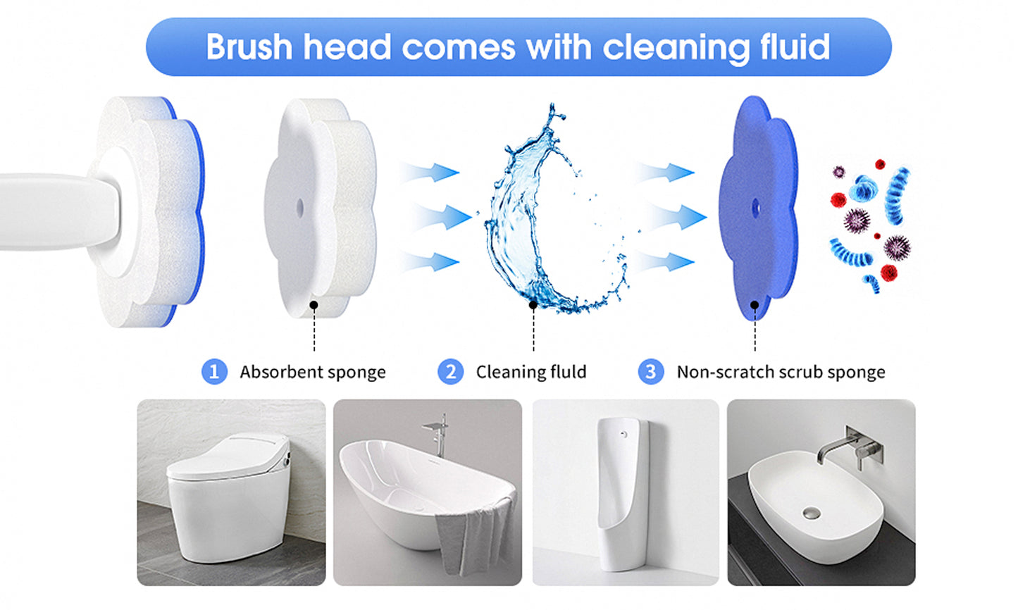 36Pcs Toilet Brush With Disposable