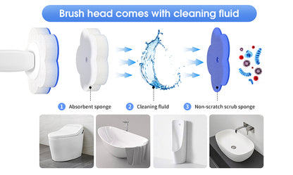 36Pcs Toilet Brush With Disposable