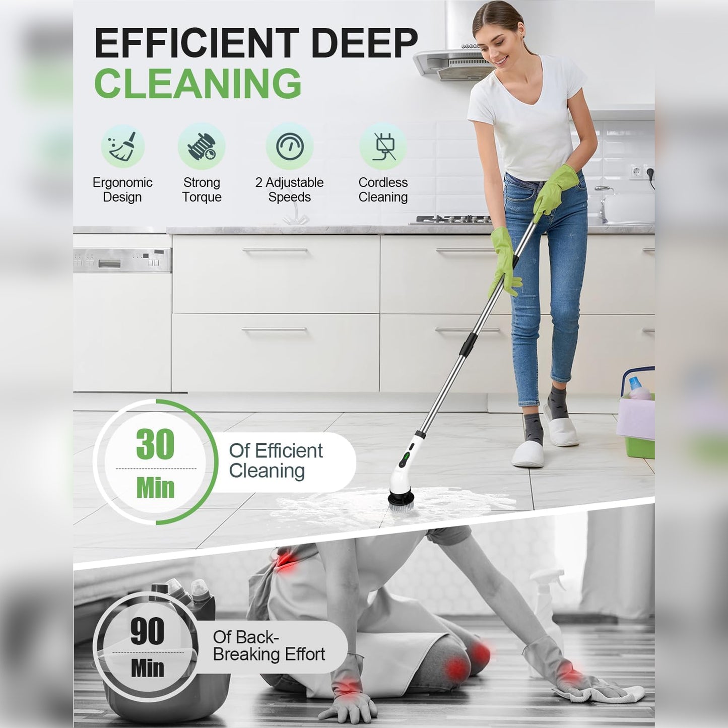 DeepClean Spin Scrubber