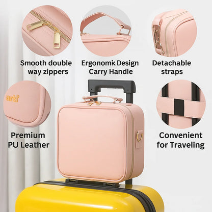 Valentinaᵀᴹ Makeup Bag With Mirror LED Lighted