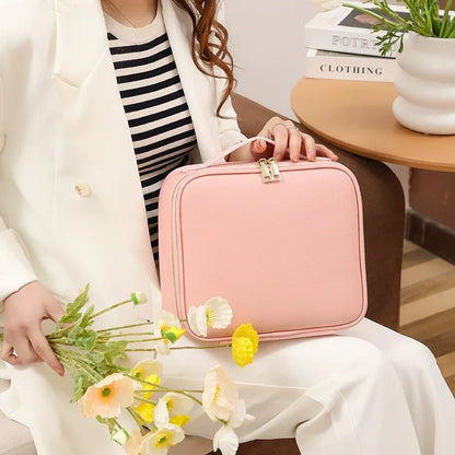 Valentinaᵀᴹ Makeup Bag With Mirror LED Lighted
