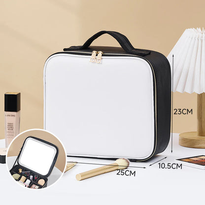 Valentinaᵀᴹ Makeup Bag With Mirror LED Lighted